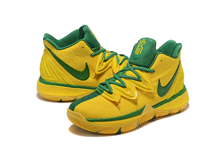 Nike Kyrie Irving 5 Yellow Green Shoes - Click Image to Close